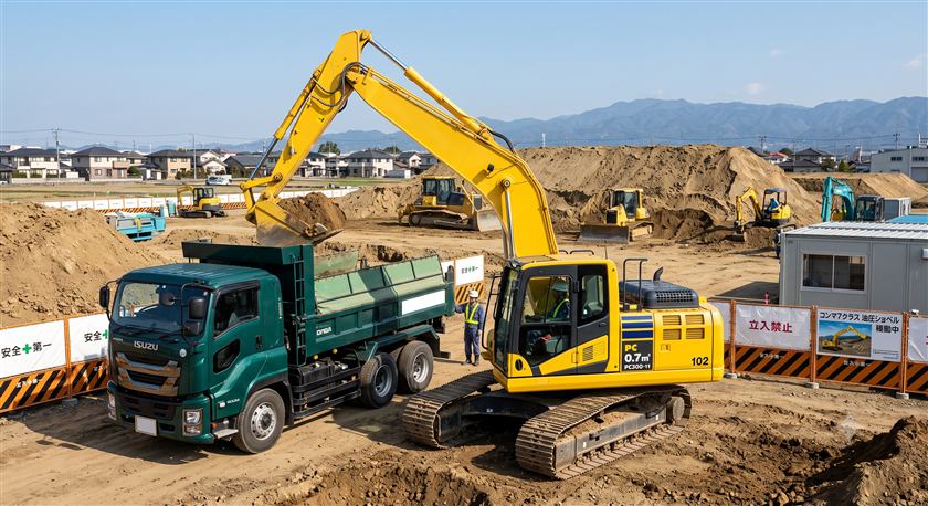 建設現場の様子